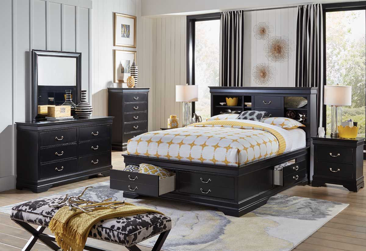 Carrington Ii 5 Piece Queen Storage Bedroom Set