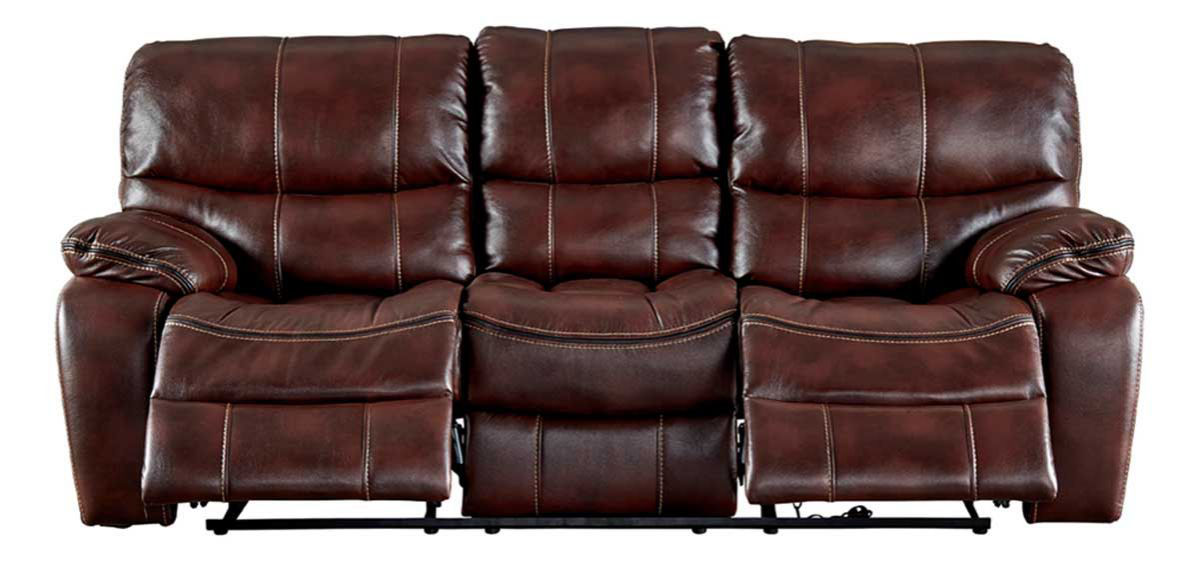 hamilton ii burgundy reclining sofa