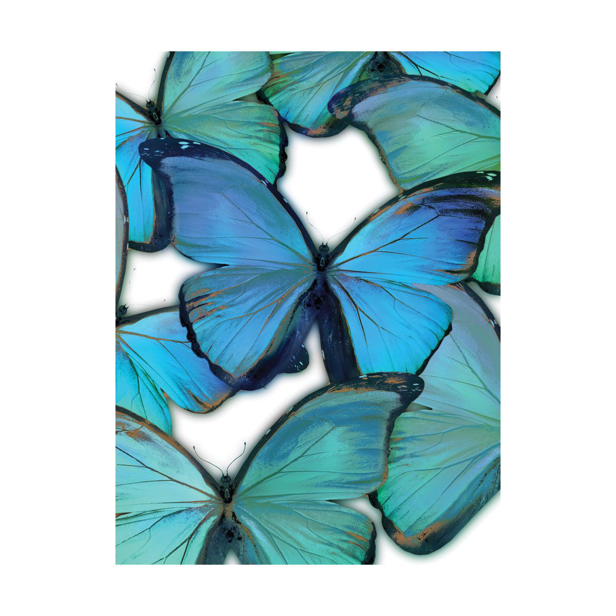 Blue Butterflies Wall Hanging | Badcock Home Furniture &more