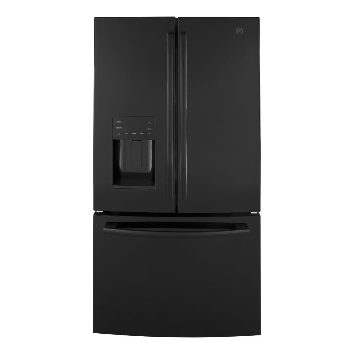 GE GFE26JGMBB 25.6 Cu. ft. Black Energy Star French-Door Refrigerator