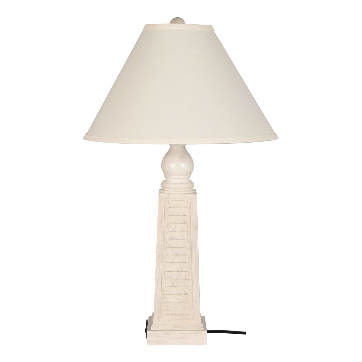 coastal shutter table lamp