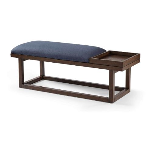 Picture of CLAYTON NAVY ACCENT BENCH