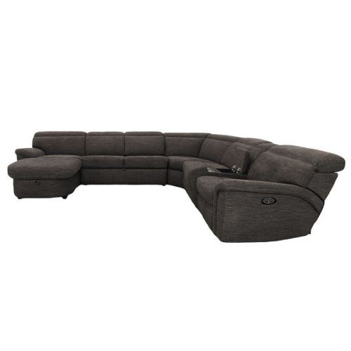 Picture of EVERYTHING 4PC POWER RECLINING SECTIONAL WITH SLEEPER & LAF STORAGE CHAISE