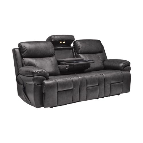 Picture of ZEUS LEATHER TRIPLE POWER RECLINING SOFA WITH HEAT & MASSAGE
