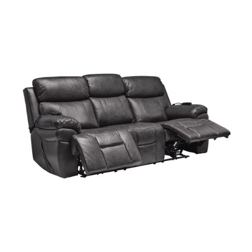 Picture of ZEUS LEATHER TRIPLE POWER RECLINING SOFA WITH HEAT & MASSAGE