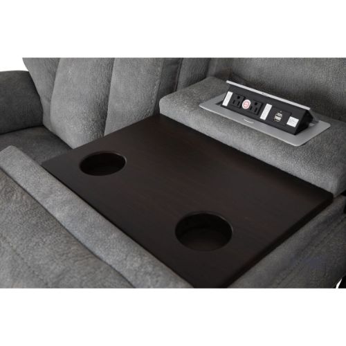 Picture of APOLLO MANUAL GLIDER RECLINING SOFA WITH DROP DOWN TABLE