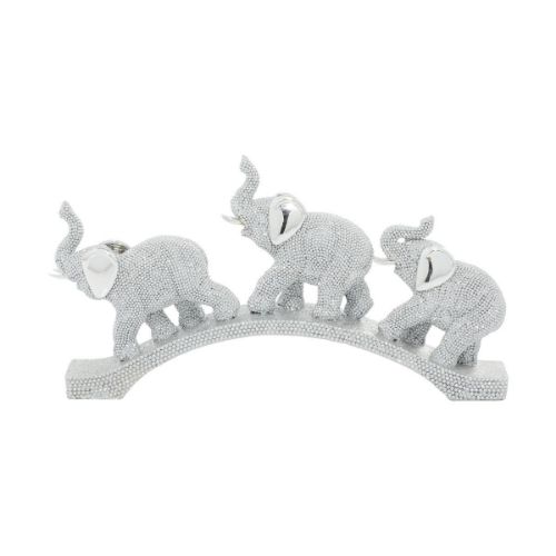 Picture of SILVER ELEPHANT SCULPTURE