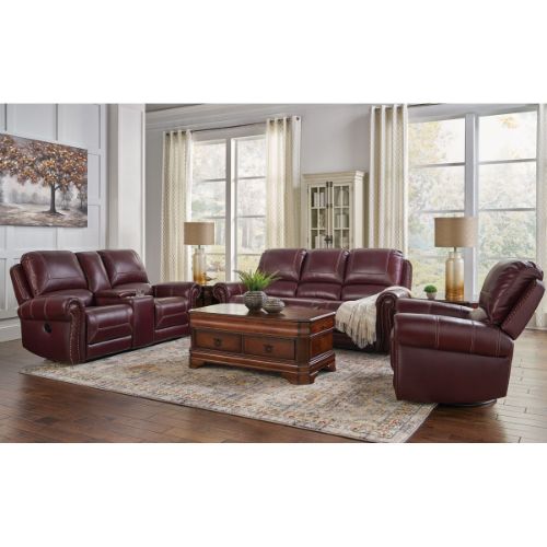 Picture of DUCHESS LEATHER MANUAL RECLINING CONSOLE LOVESEAT