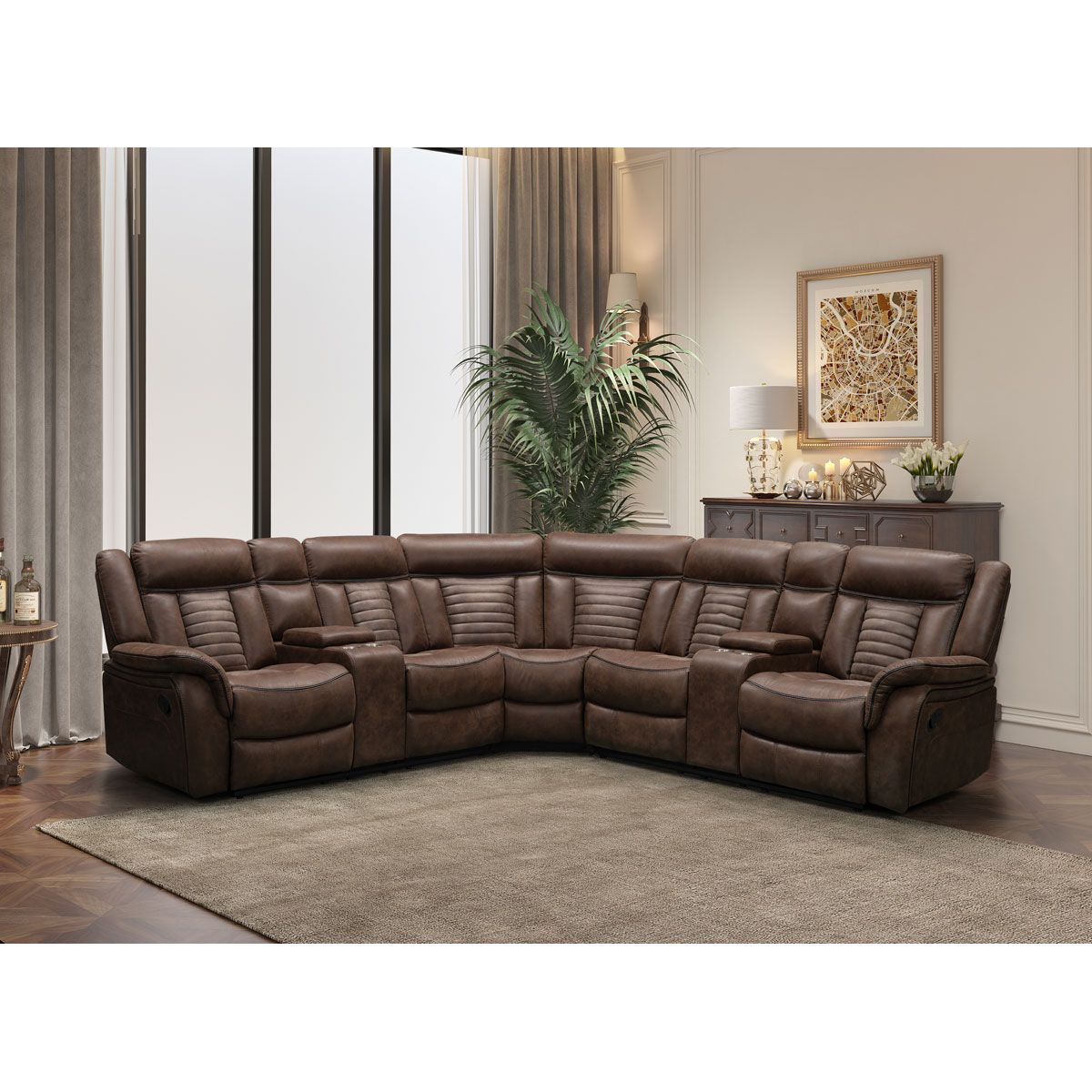 Picture of WALKER 3PC MANUAL RECLINING SECTIONAL