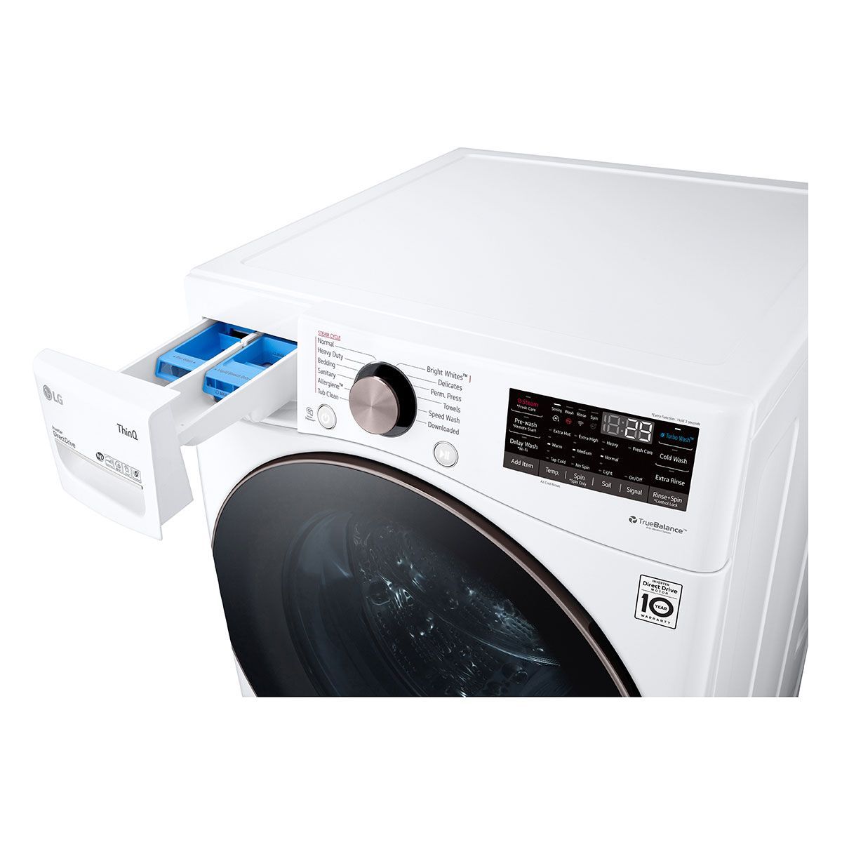 Lg 45 Cu Ft Ultra Large Capacity Smart Wi Fi Enabled Front Load Washer With Turbowash™ 360 7722