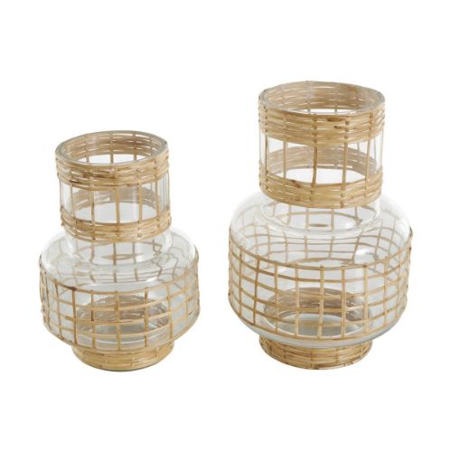 Picture of RATTAN VASE SET OF 2