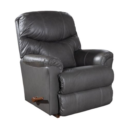 Picture of ARTHUR GREY LEATHER ROCKER RECLINER