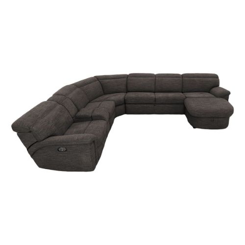 Picture of EVERYTHING 4PC POWER RECLINING SECTIONAL WITH SLEEPER & RAF STORAGE CHAISE