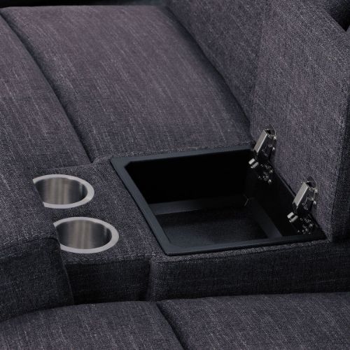 Picture of EVERYTHING 4PC POWER RECLINING SECTIONAL WITH SLEEPER & RAF STORAGE CHAISE