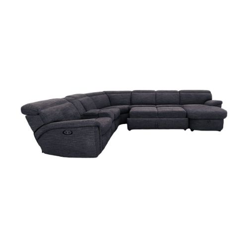 Picture of EVERYTHING 4PC POWER RECLINING SECTIONAL WITH SLEEPER & RAF STORAGE CHAISE