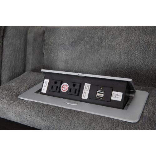 Picture of APOLLO MANUAL GLIDER RECLINING SOFA WITH DROP DOWN TABLE