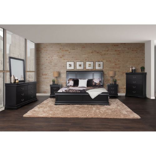 Picture of PHILIP BLACK 3 PC QUEEN BEDROOM SET