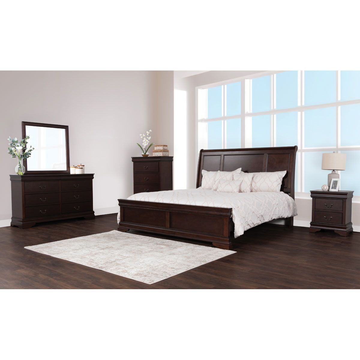 Picture of PHILIP CHERRY 3 PC KING BEDROOM SET