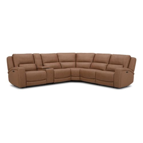 Picture of DAXTON 6PC LEATHER DUAL POWER RECLINING SECTIONAL
