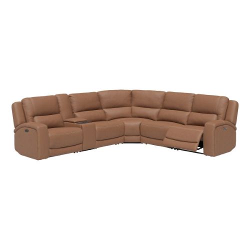 Picture of DAXTON 6PC LEATHER DUAL POWER RECLINING SECTIONAL