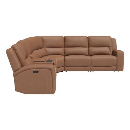 Picture of DAXTON 6PC LEATHER DUAL POWER RECLINING SECTIONAL