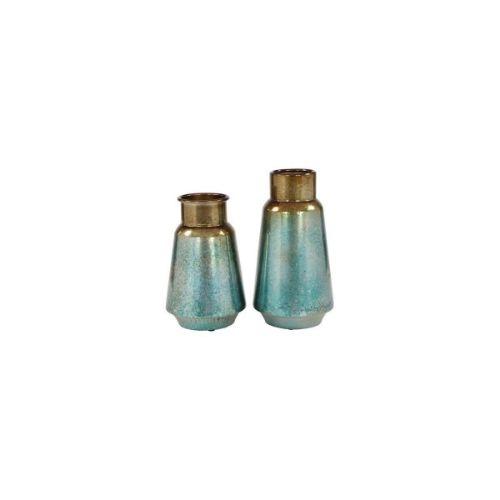 Picture of TEAL VASE SET